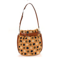 Straw Floral Belt Shoulder Bag Multicolor Tan