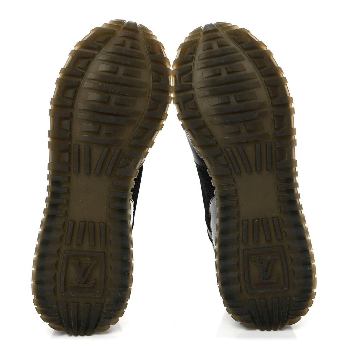 Calfskin Monogram Run Away Sneakers 36 Black