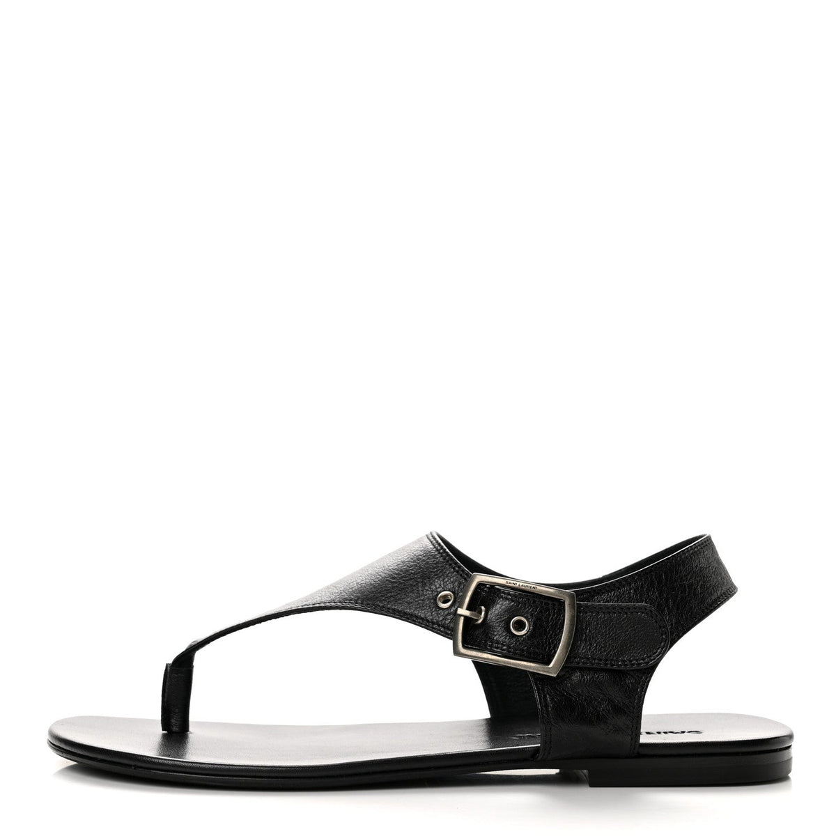 Calfskin Incrociato Denver Monogram Sandals 36 Black