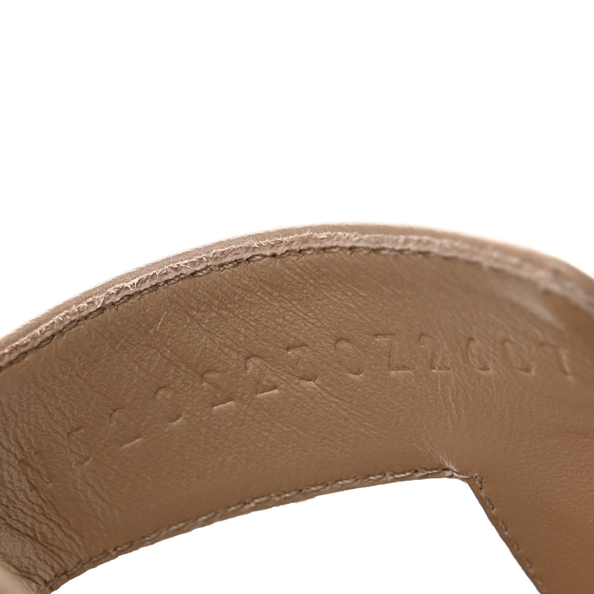 Box Calfskin Oran Sandals 37.5 Camel