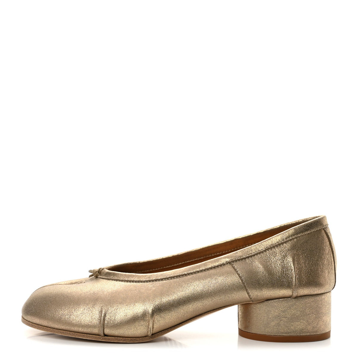 Nappa Tabi New Ballerina 35mm Pumps 40 Gold