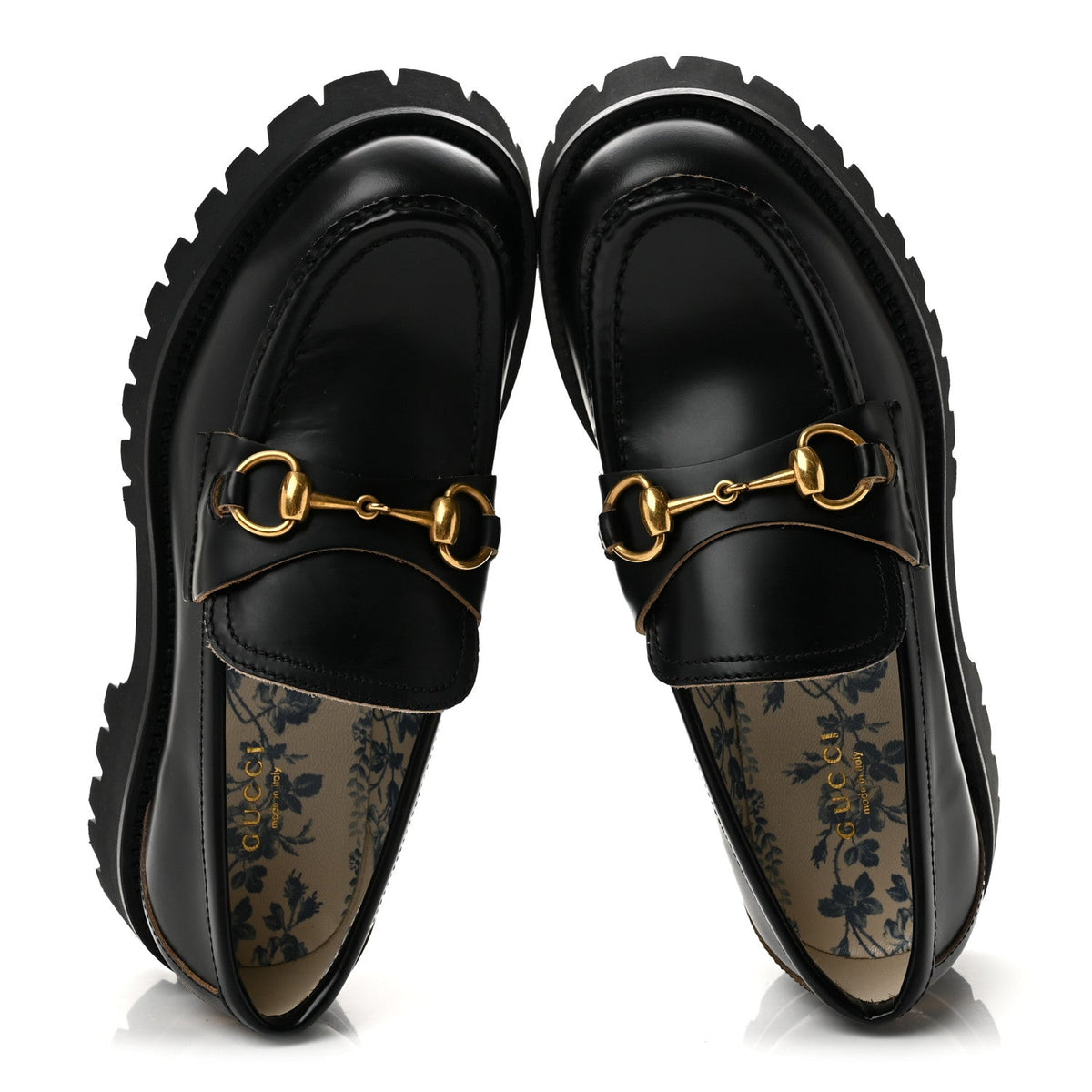 Cordovan Lux Womens Harald Horsebit 25mm Platform Loafers 37.5 Black