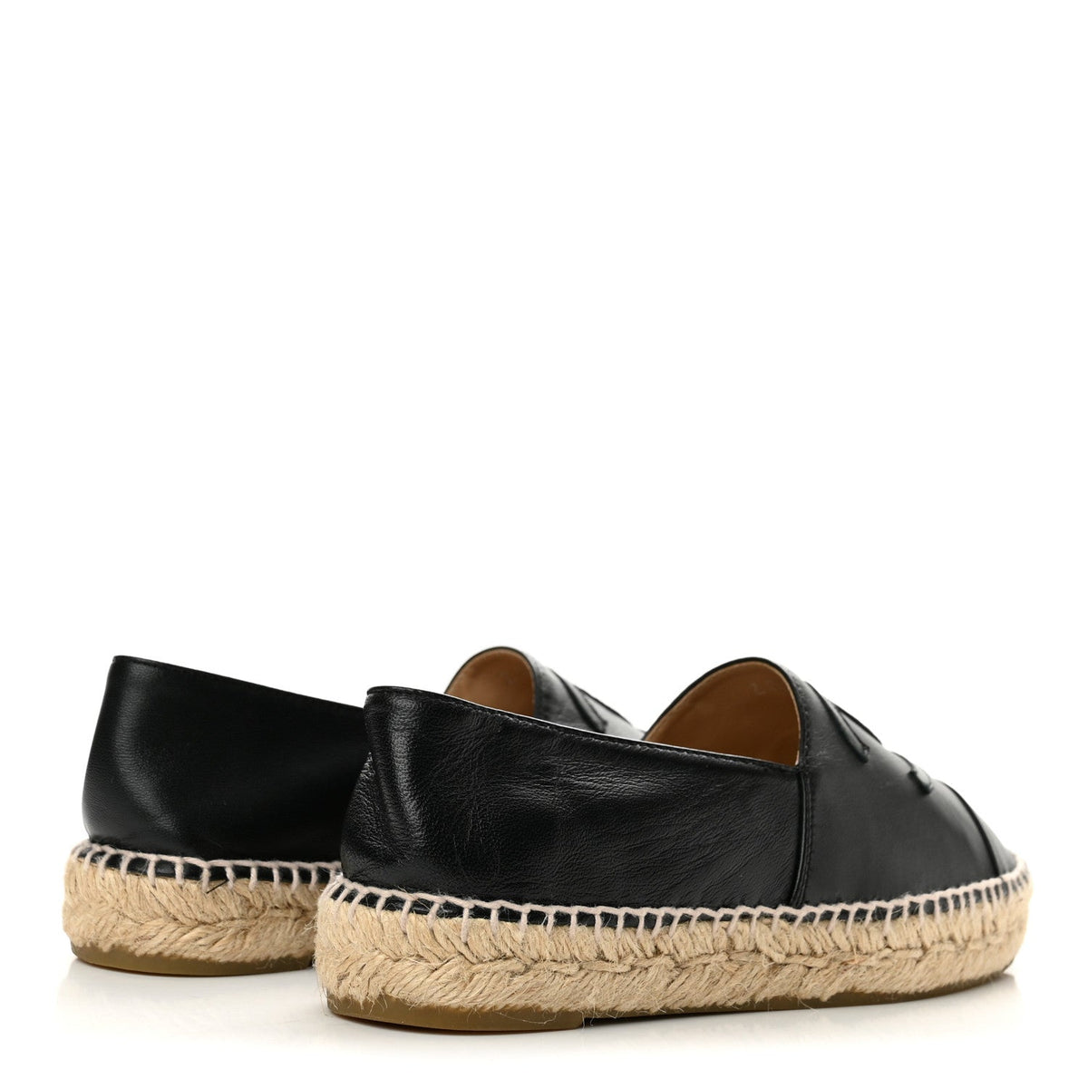 Lambskin CC Espadrilles 36 Black