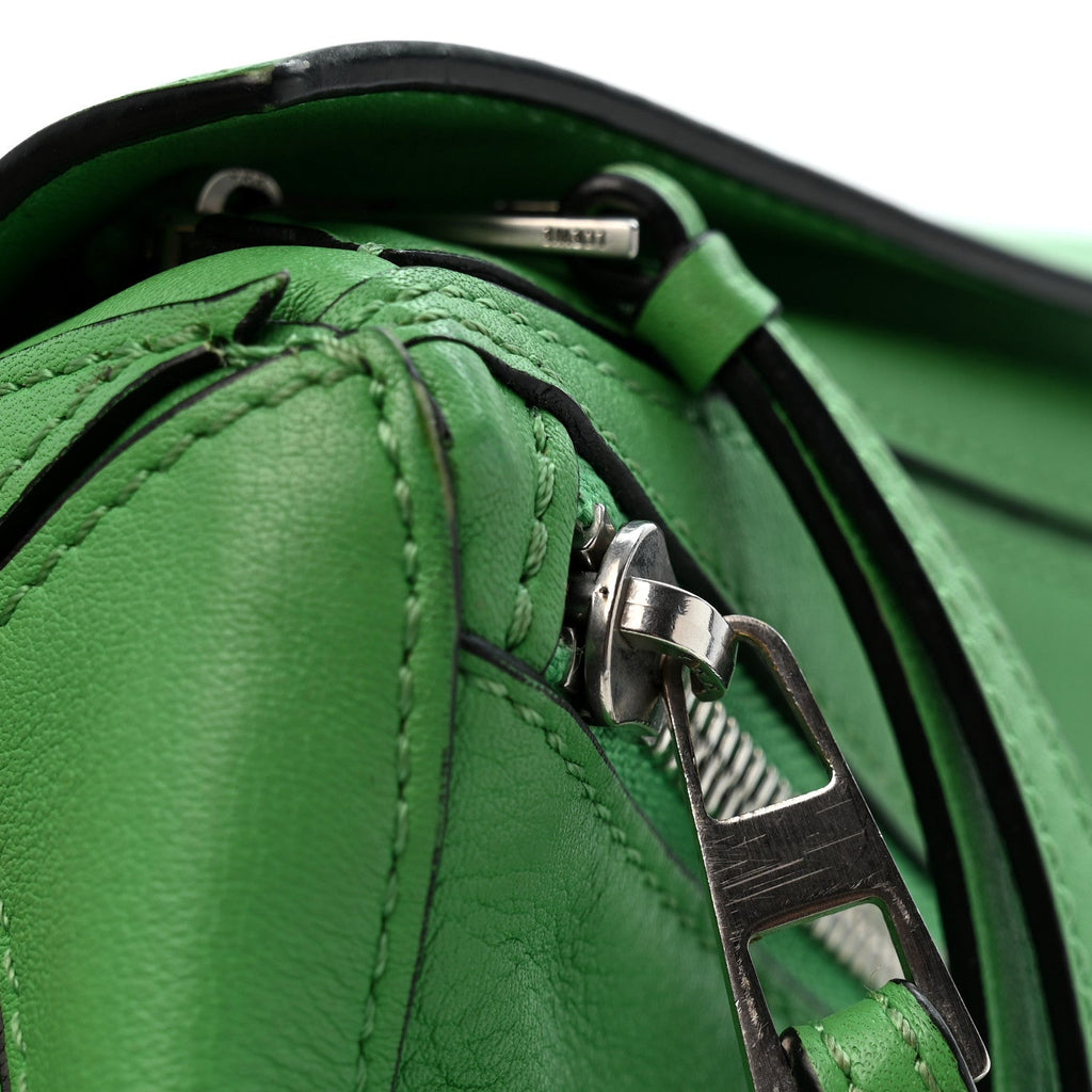 Calfskin Mini Puzzle Bumbag Clover Green