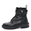 Calfskin Territory Flat Ranger Boots 38 Black