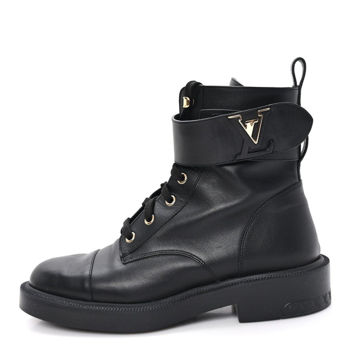 Calfskin Territory Flat Ranger Boots 38 Black