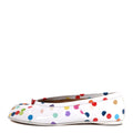 Coated Canvas Confetti Printed Tabi New Ballerina Flats 37 White Multicolor