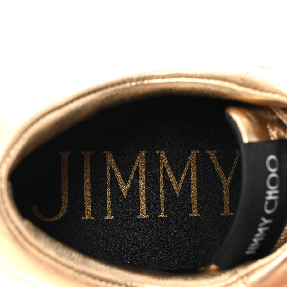 Metallic Calfskin Hawaii/F Ier Sneakers 37.5 Gold