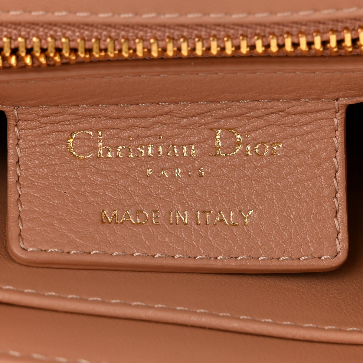 Calfskin Cannage Small Caro Bag  Rose De Vents