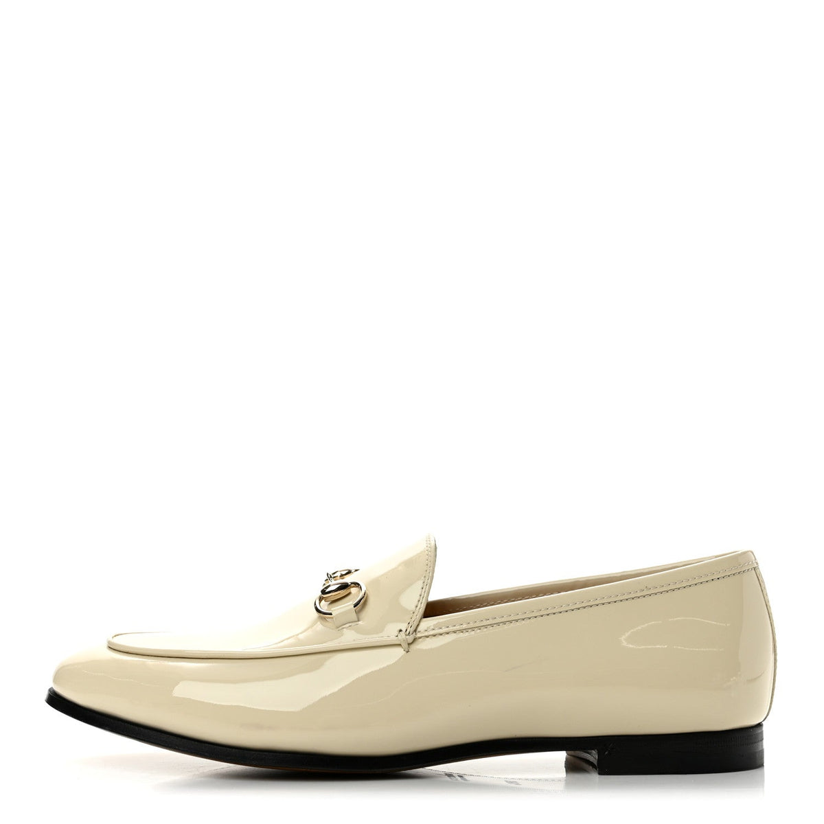 Patent Womens Jordaan Loafers 38.5 New Ivory