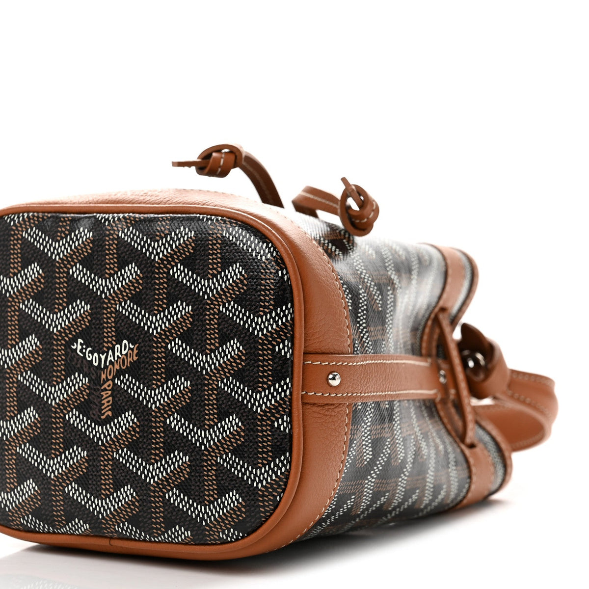 Goyardine Petit Flot Mini Bucket Bag Black Gold
