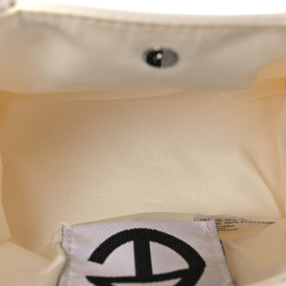 Vegan Leather Small Shopping Bag White