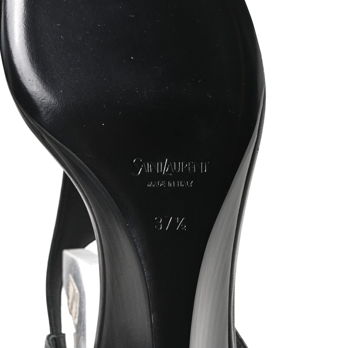 Nappa Cassandra Monogram Bridget 40 Wedge Sandals 37.5 Black