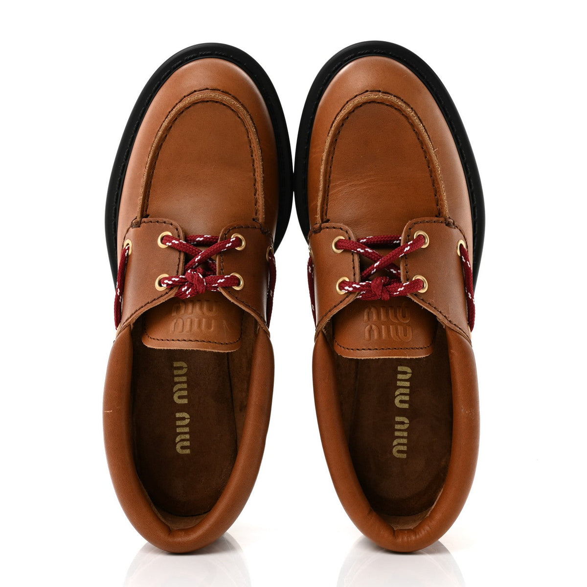 Vitello Platform Loafers 38.5 Cognac