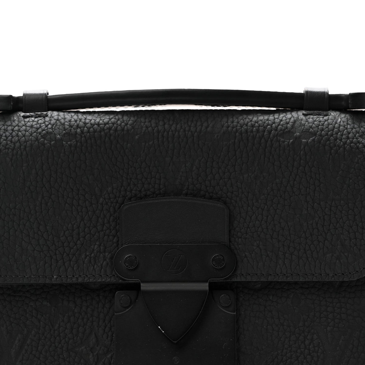 Taurillon Monogram S Lock Sling Bag Black