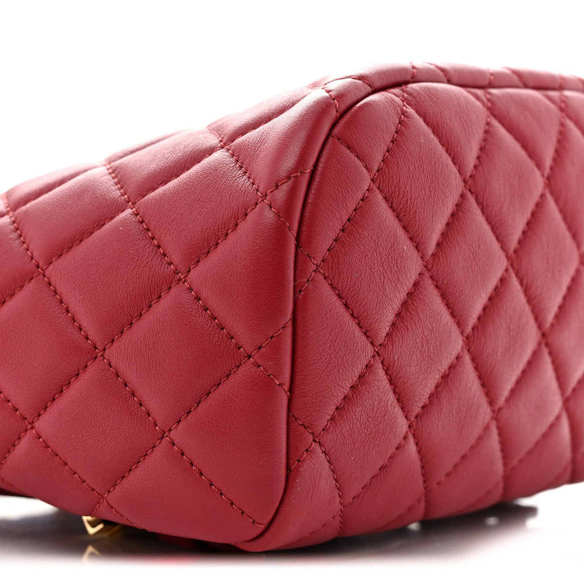 Calfskin Quilted Mini Urban Spirit Backpack Red