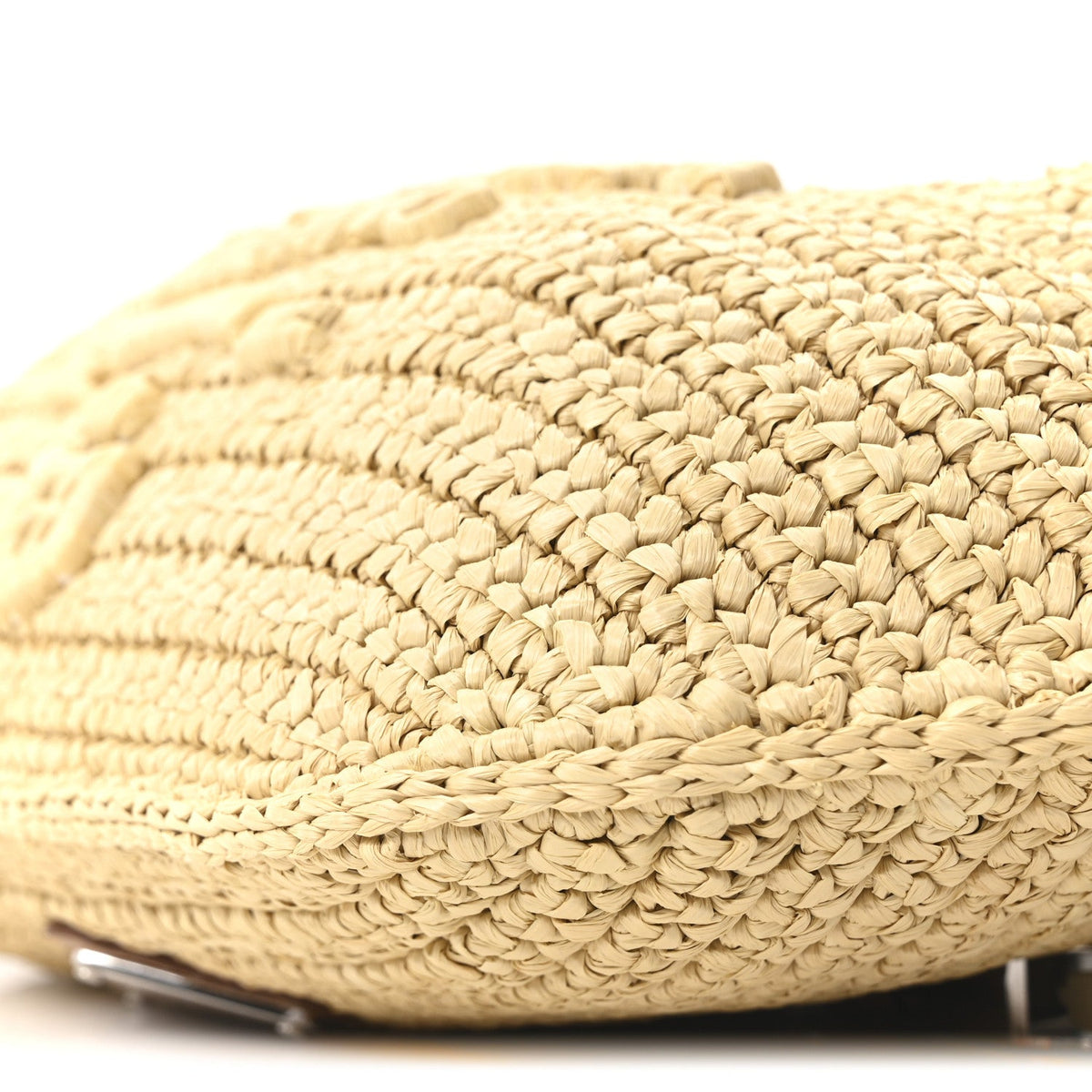 Yarn Raffia Effect Crochet Belt Bag Naturale