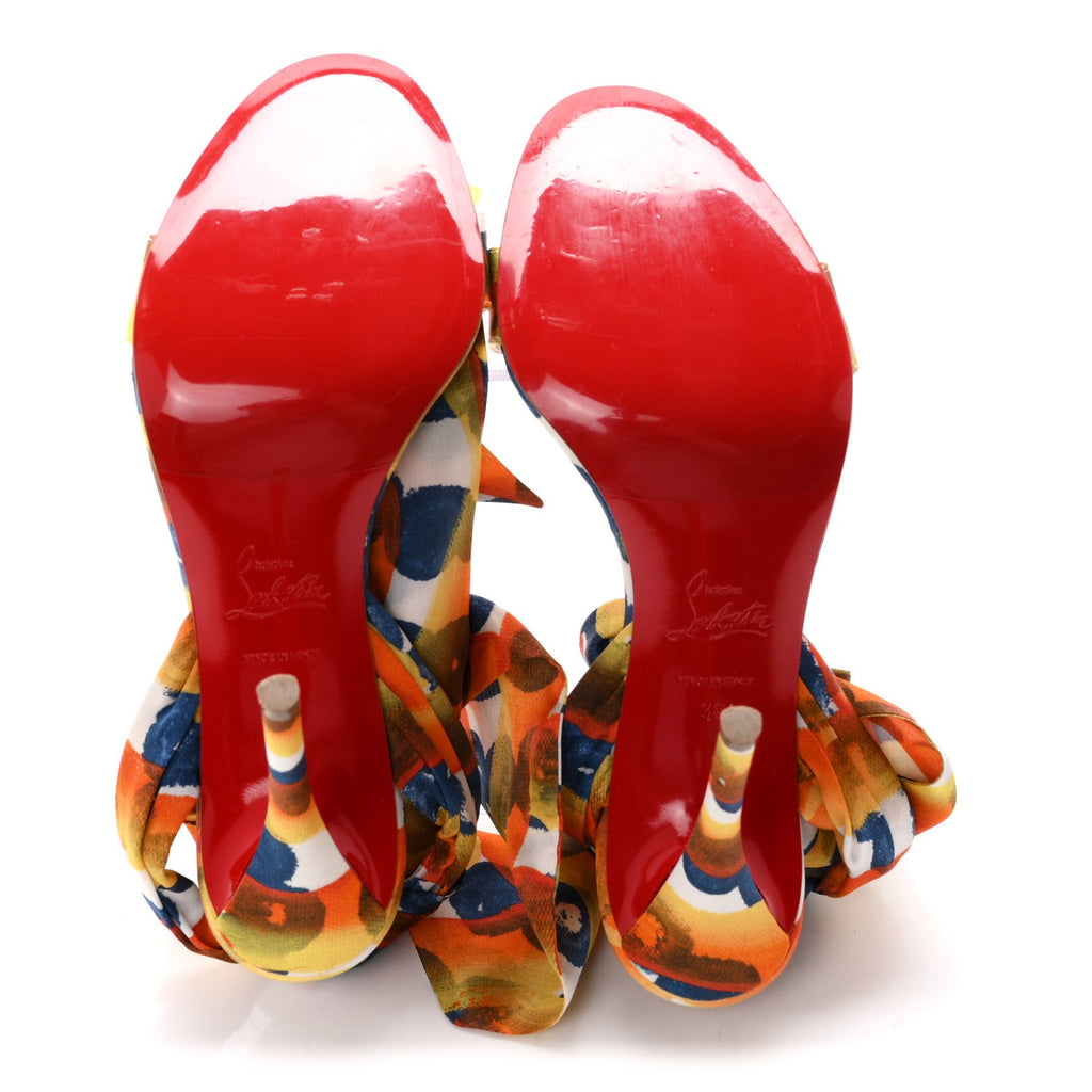 Crepe Satin Gaagal Miss Z Du Desert 100 Ankle Wrap Sandals 38 Multicolor Magma