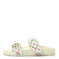 LV X TM Monogram Multicolor Bom Dia Comfort Mule Sandals 38 White