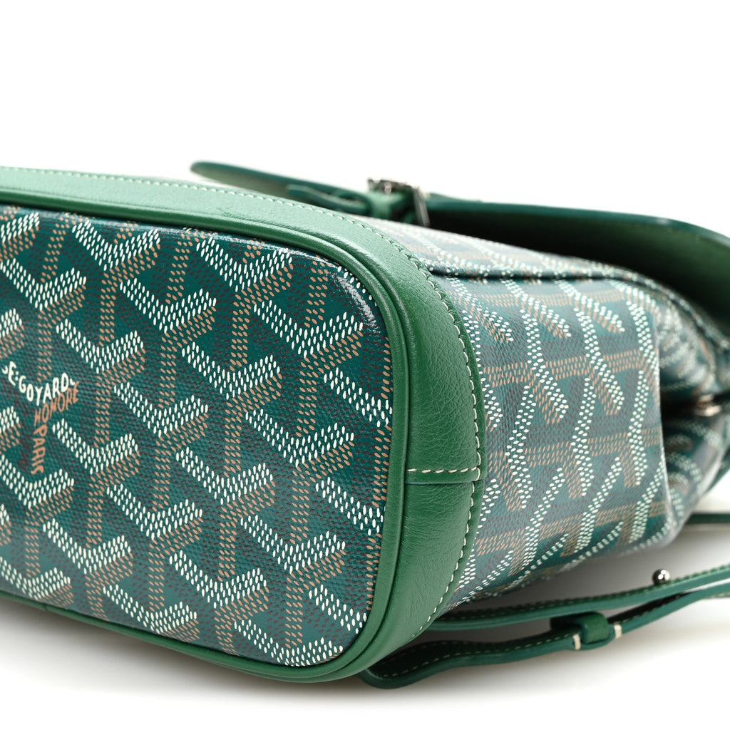 Goyardine Calfskin Mini Alpin Backpack Green