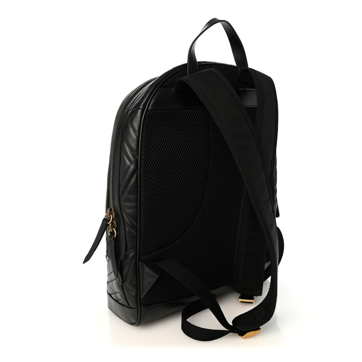 Calfskin Matelasse GG Marmont Day Backpack Black
