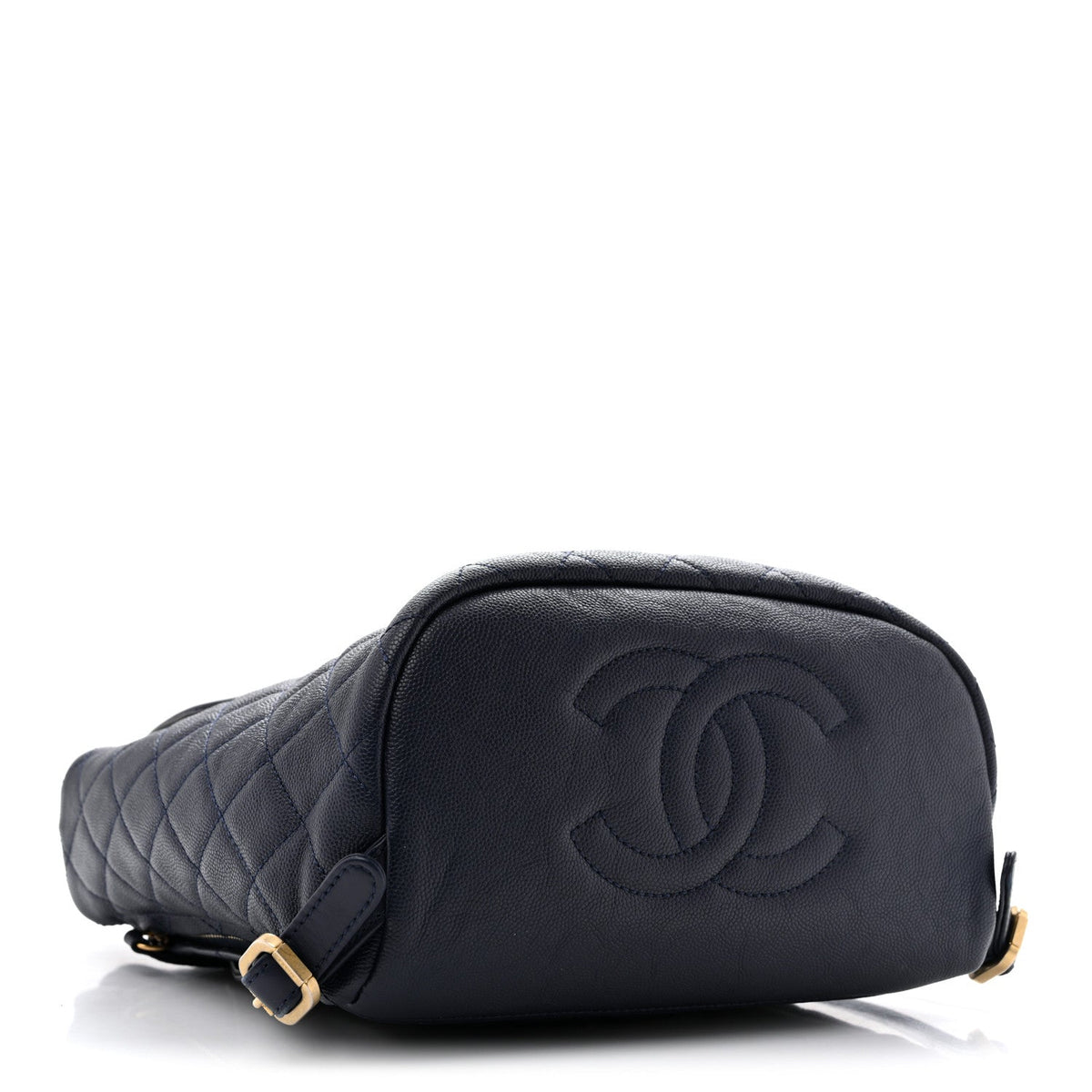 Caviar Quilted Filigree Backpack Navy