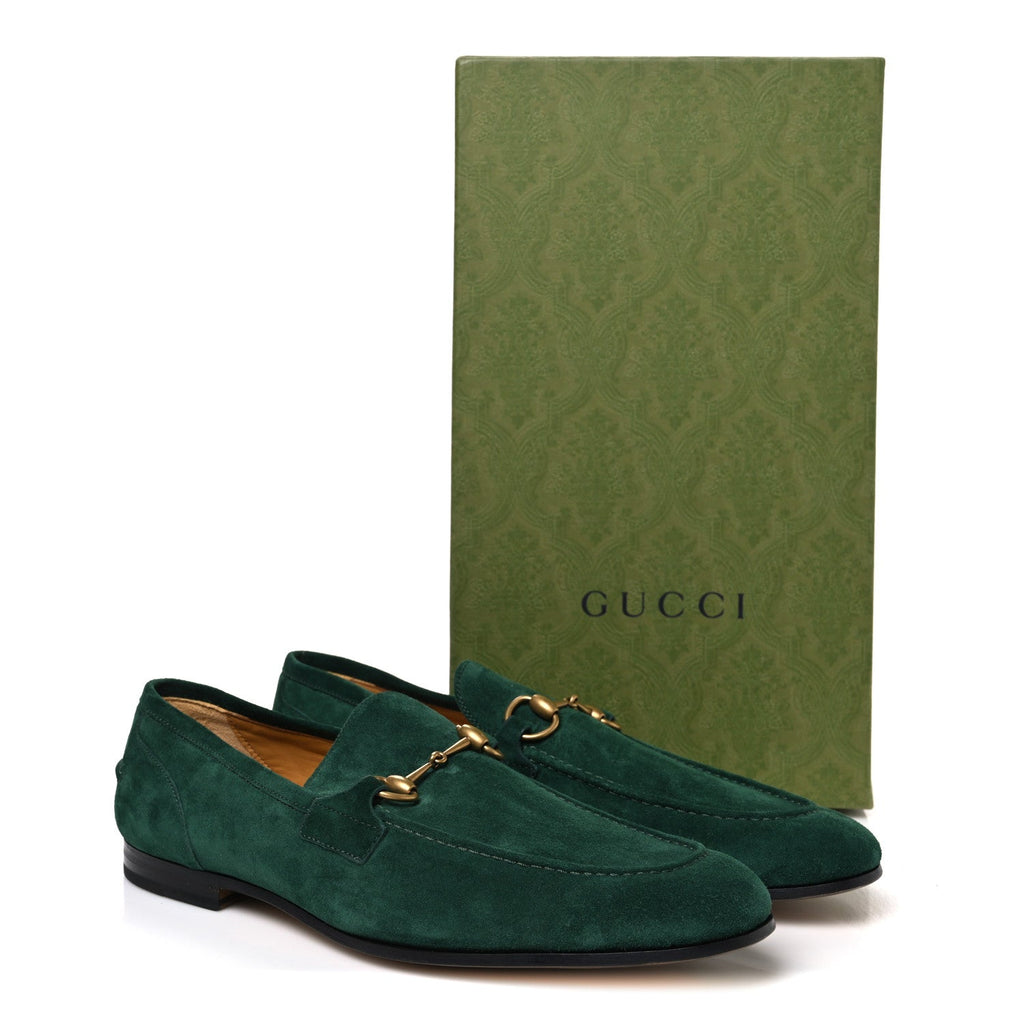 Suede Horsebit Mens Jordaan Loafers 10.5 Green
