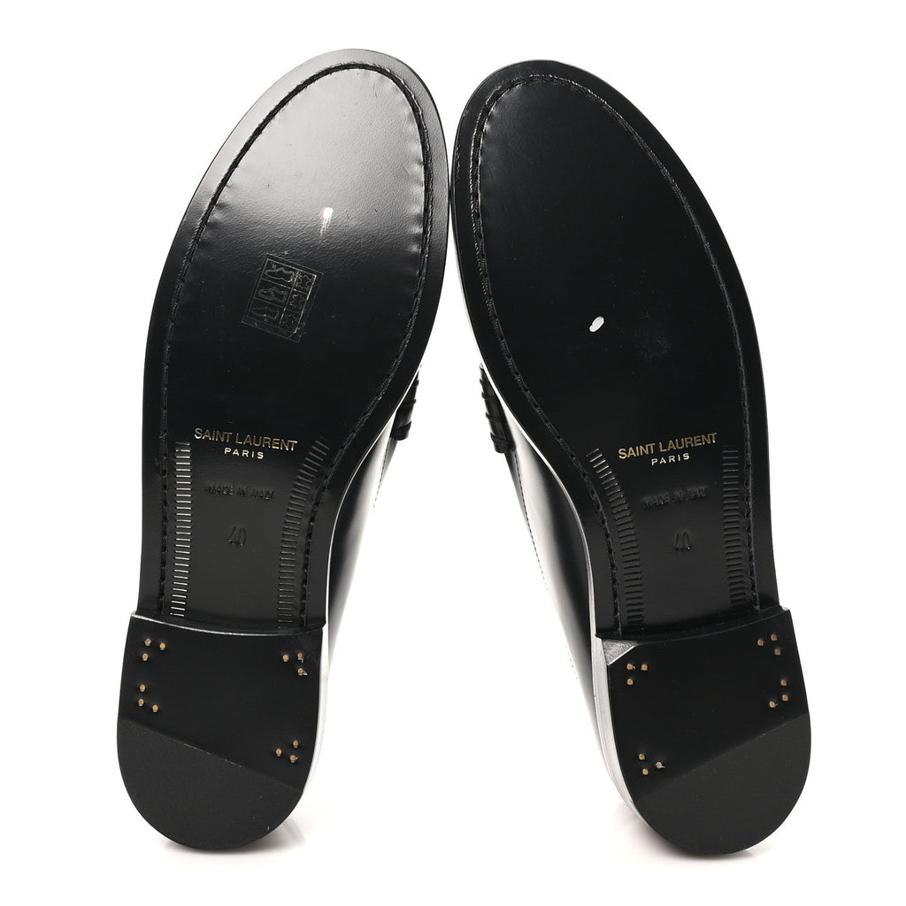 Magnum Lux Calfskin Mens Le Loafer 15 Moccassins 40 Black