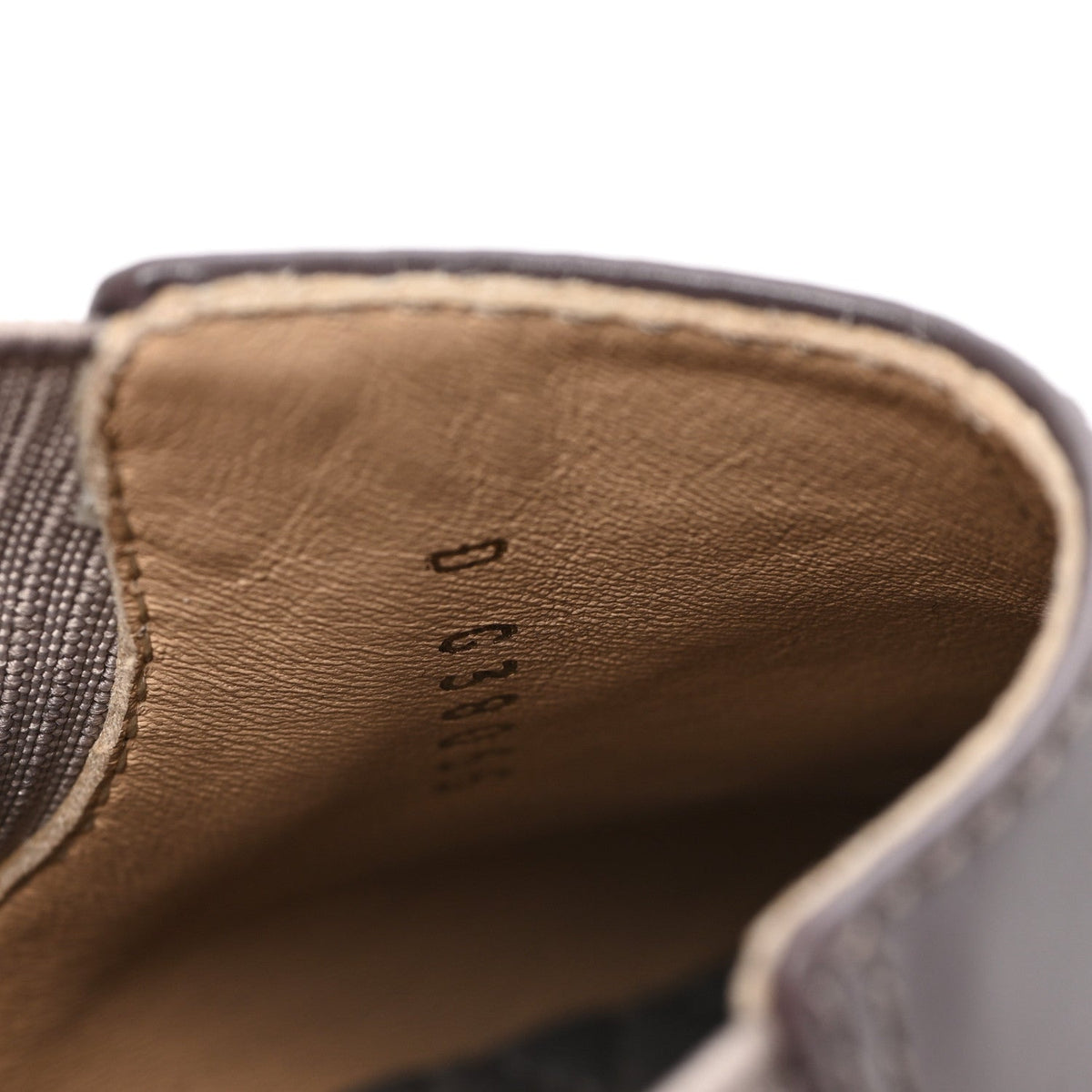 Calfskin Elastic Short Boots 39.5 Beige