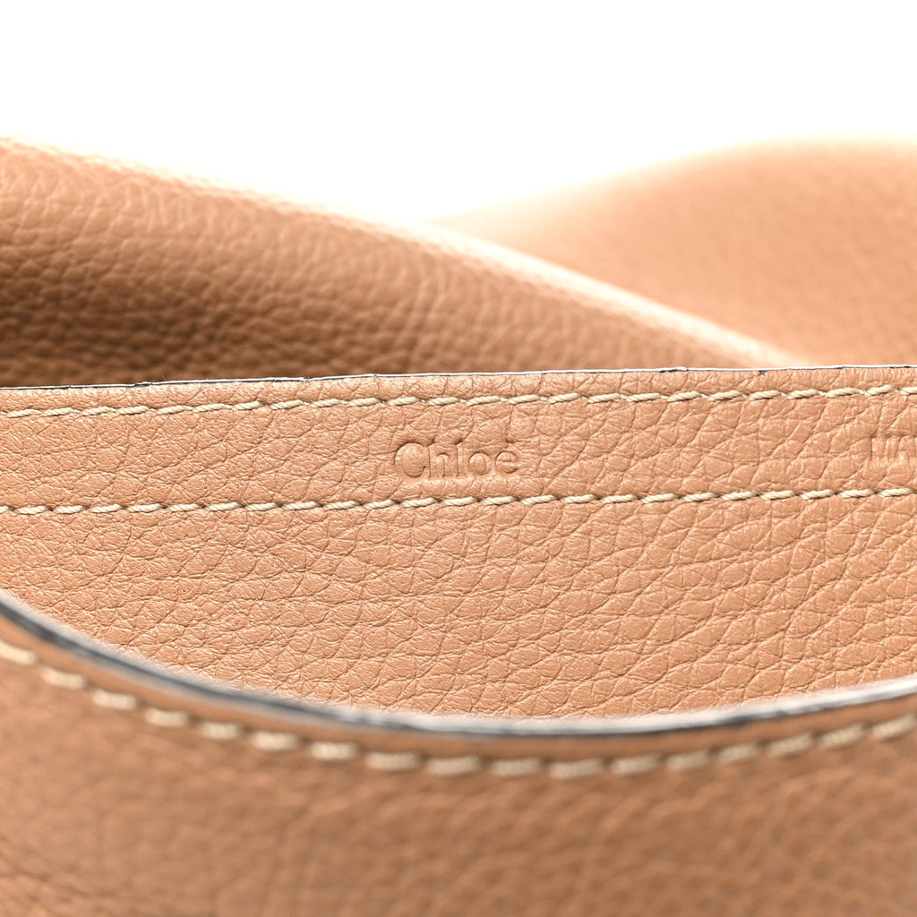Calfskin Medium Marcie Round Crossbody Bag Nut