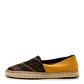 Canvas Suede Zucca FF Pequin Mens Espadrilles 10 Maya Black