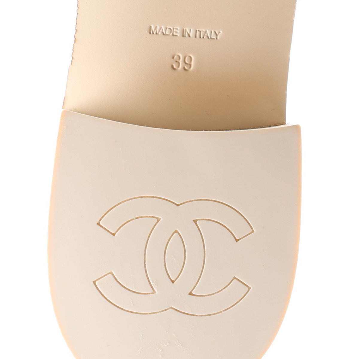 Calfskin Camellia CC Loafers 39.5 Ivory
