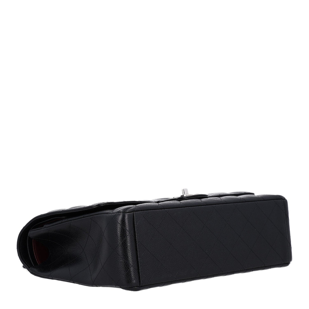 Caviar Quilted Maxi Double Flap Black