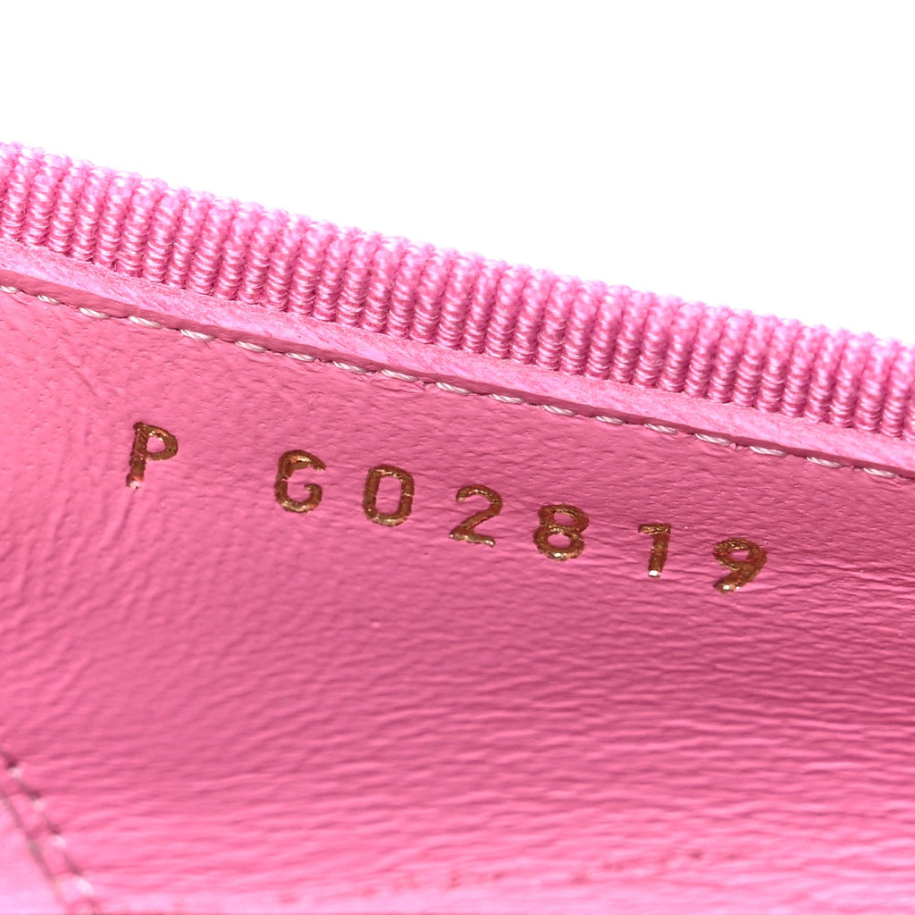 Iridescent Calfskin Crocodile Embossed Ballerina Flats 36.5 Pink
