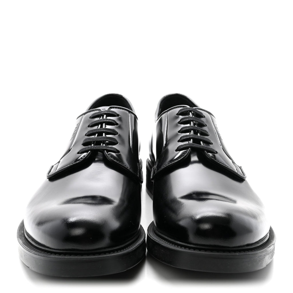 Spazzolato Mens Derby Loafers 7.5 Black