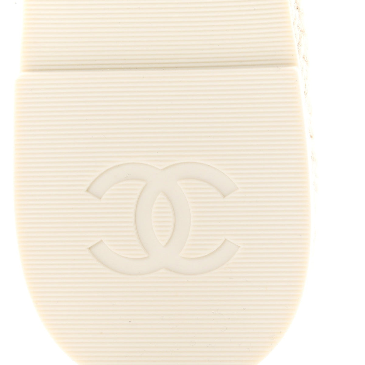 Lambskin Quilted Thong Espadrille Sandals 36 White