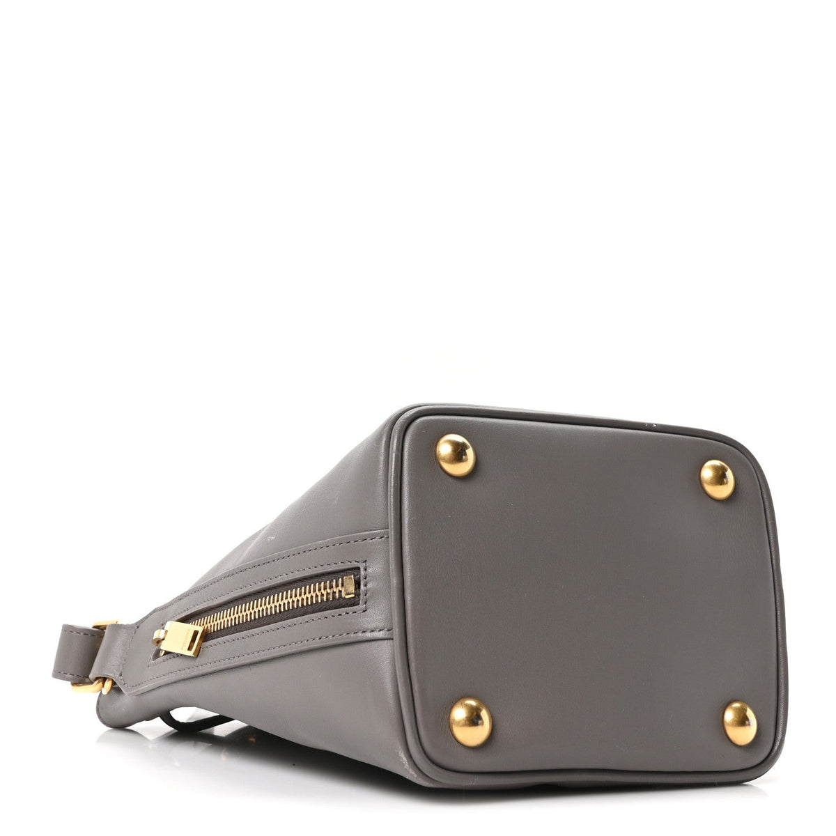 Calfskin Small Emmanuelle Bucket Bag Fog