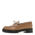 Calfskin Womens Hot Loafer 37 Naturel