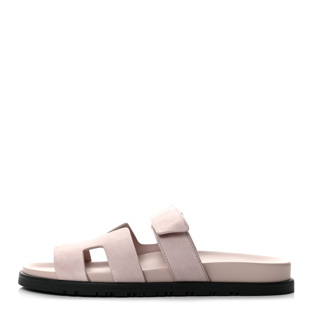 Suede Goatskin Womens Chypre Sandals 39 Rose Porcelaine