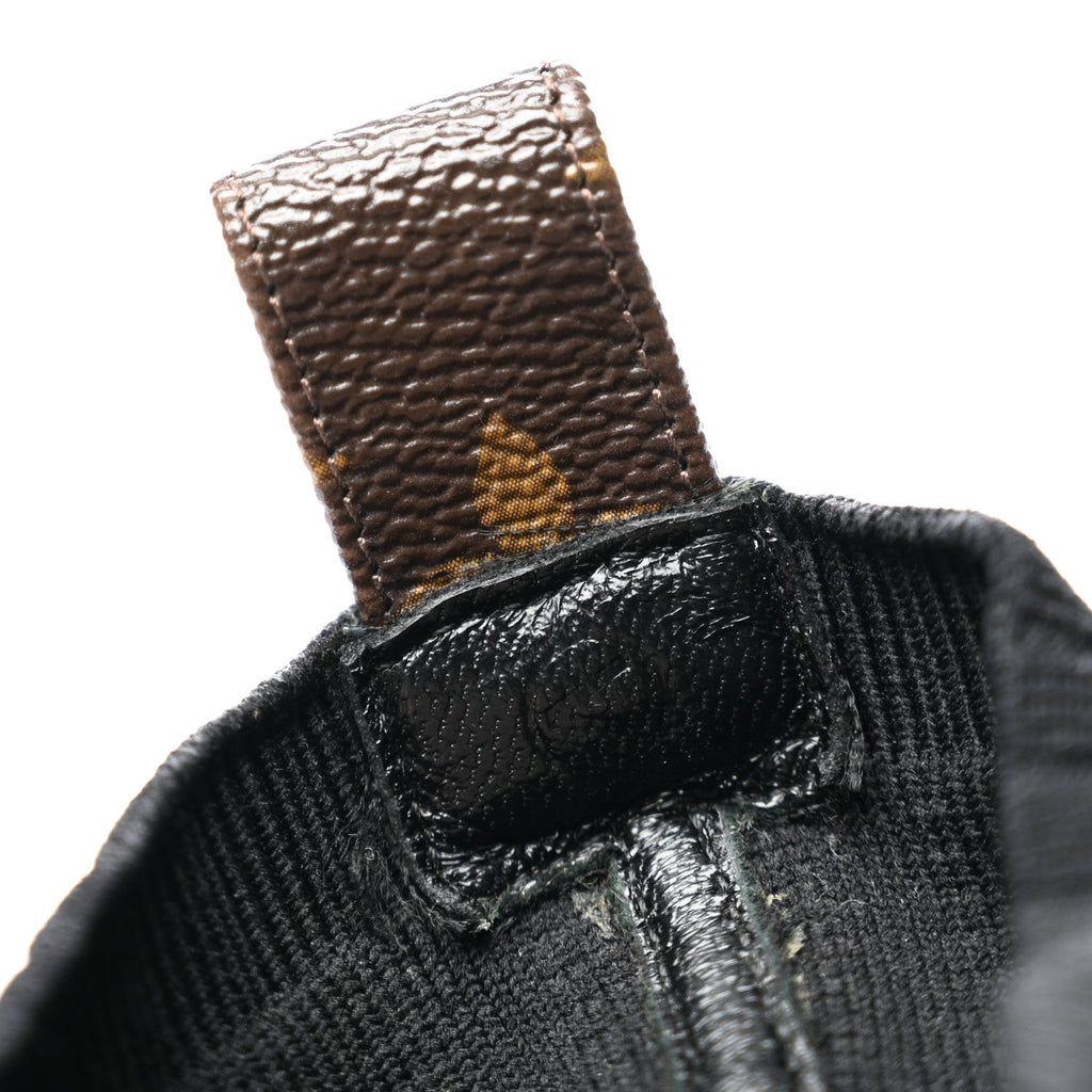 Monogram Stretch Fabric Silhouette Ankle Boots 36 Black