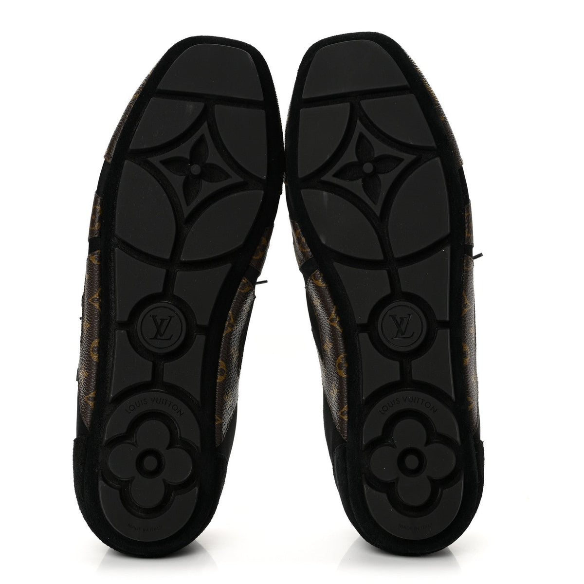 Monogram Calfskin Womens LV Sneakerina 41 Black