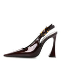Vernice Gloss Dune 110 Slingback Pumps 38 38 Marron Glace