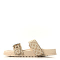 Monogram Lurex Bom Dia Flat Comfort Mules 40 Beige