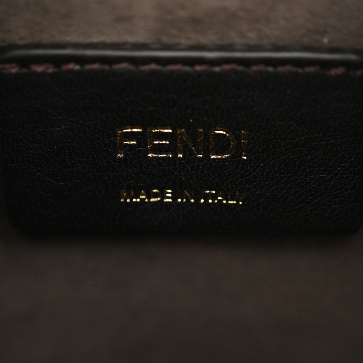 Vitello Liberty F is Fendi Bi-Color FF 1974 Embossed Mini Mon Tresor Bucket Bag Maya Black