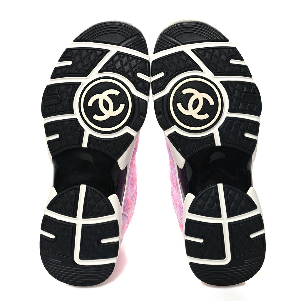 Tweed CC Sneakers 39 Pink