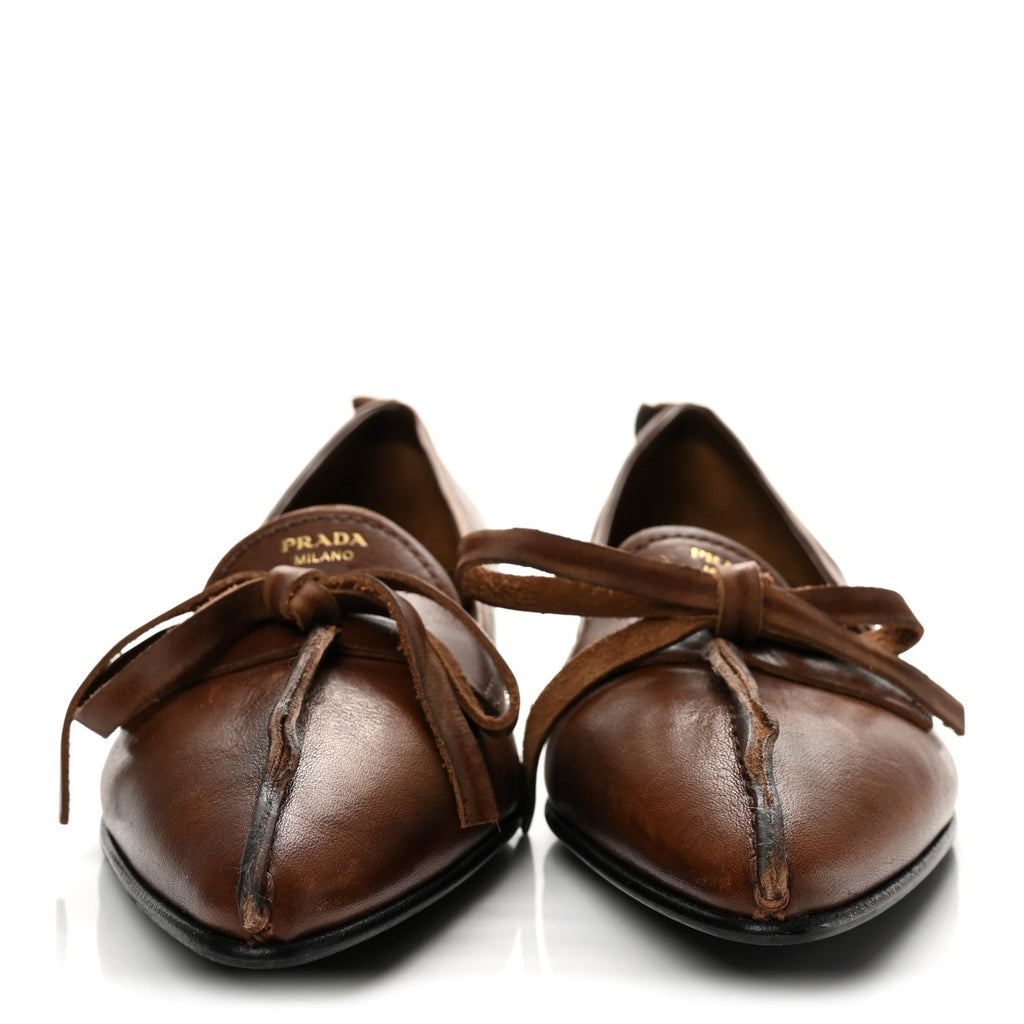 Vitello Old Bow Loafers 39 Cacao