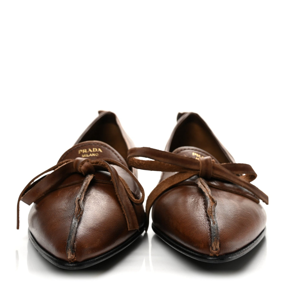 Vitello Old Bow Loafers 39 Cacao