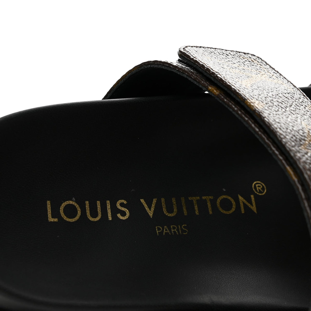 Monogram Bom Dia Mule Sandals 35.5 Black