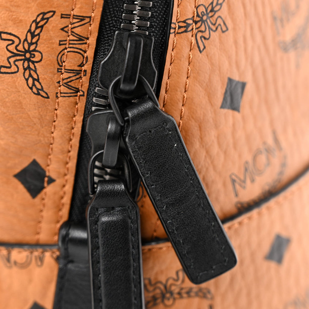 Visetos Nappa Medium Stark Backpack Cognac Black