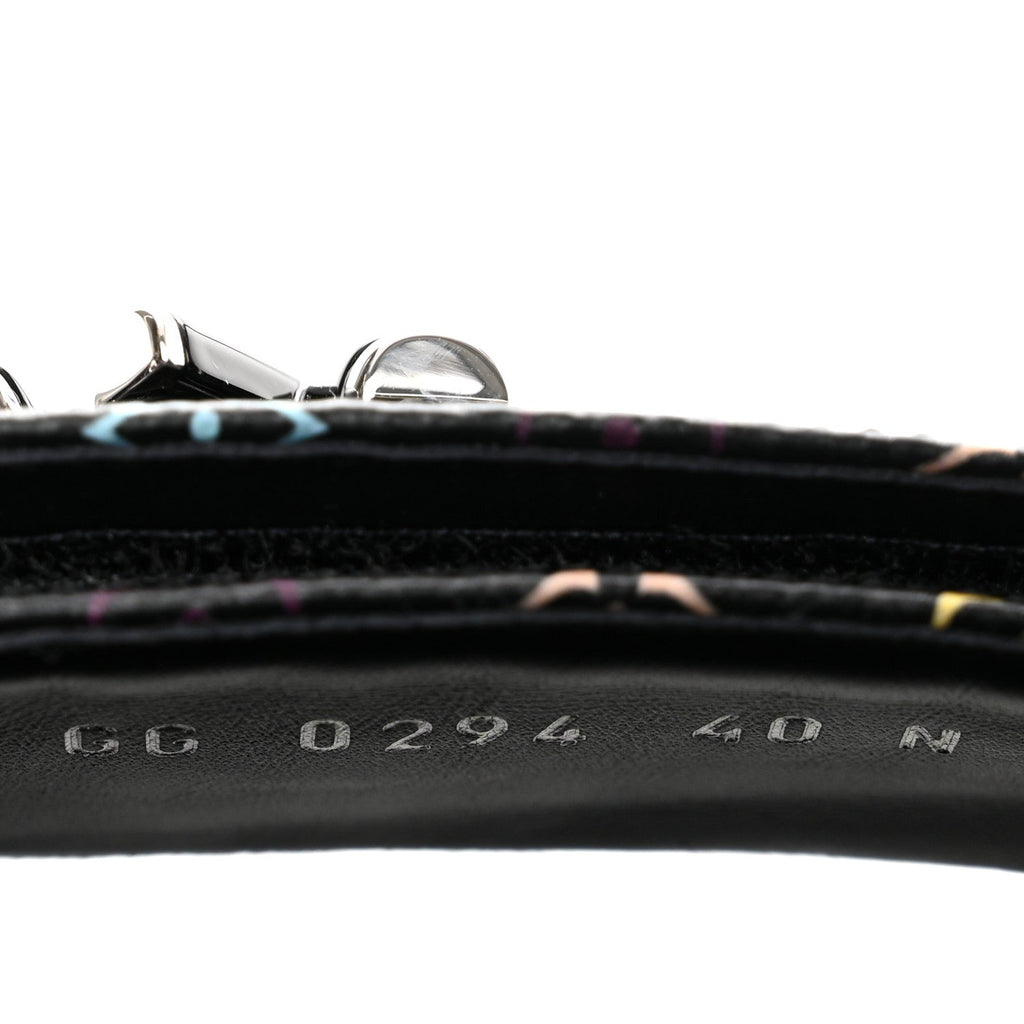 LV X TM Monogram Multicolor Sunset Flat Sandals 40 Black